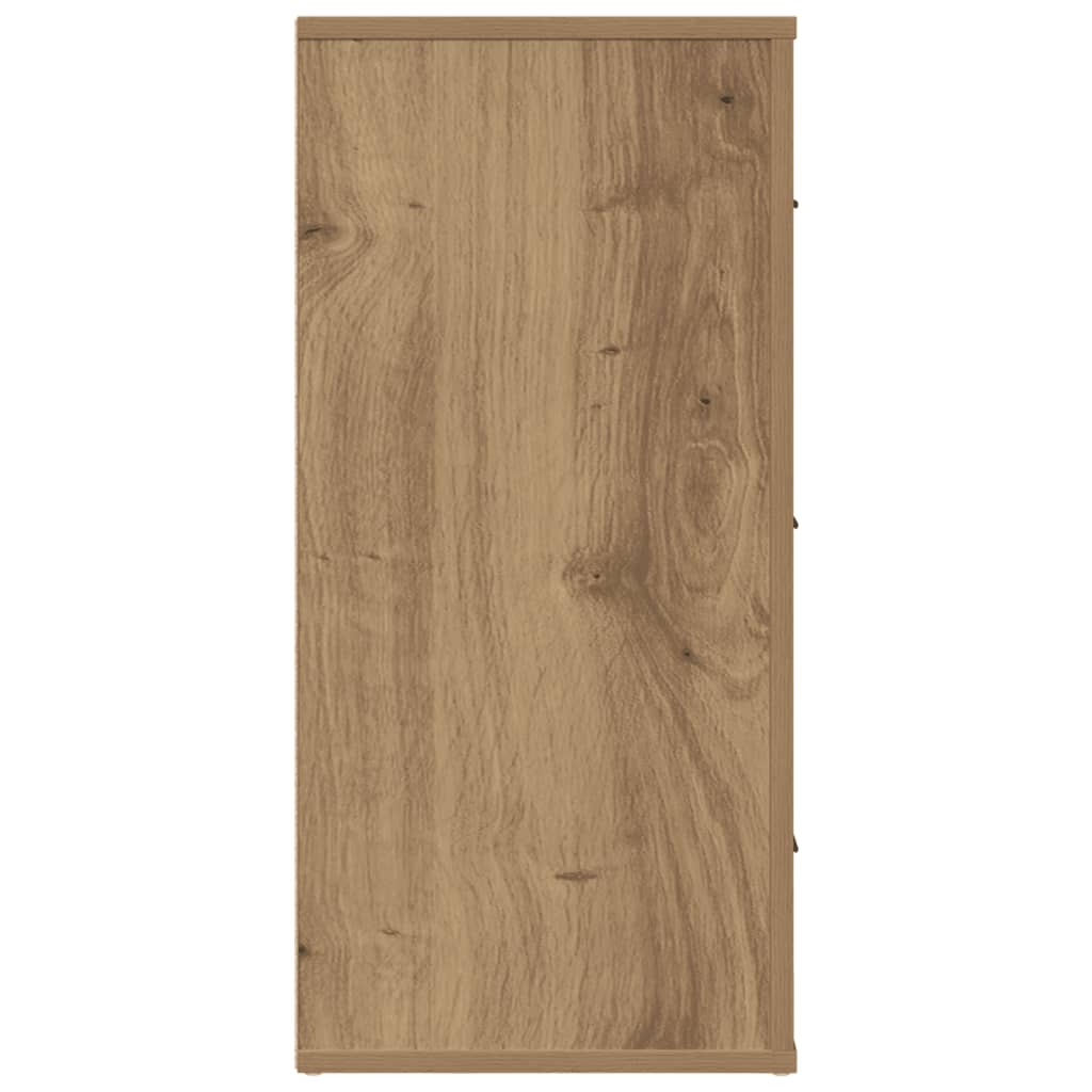 vidaXL Szafka, dąb artisian, 80x33x70 cm, materiał drewnopochodny