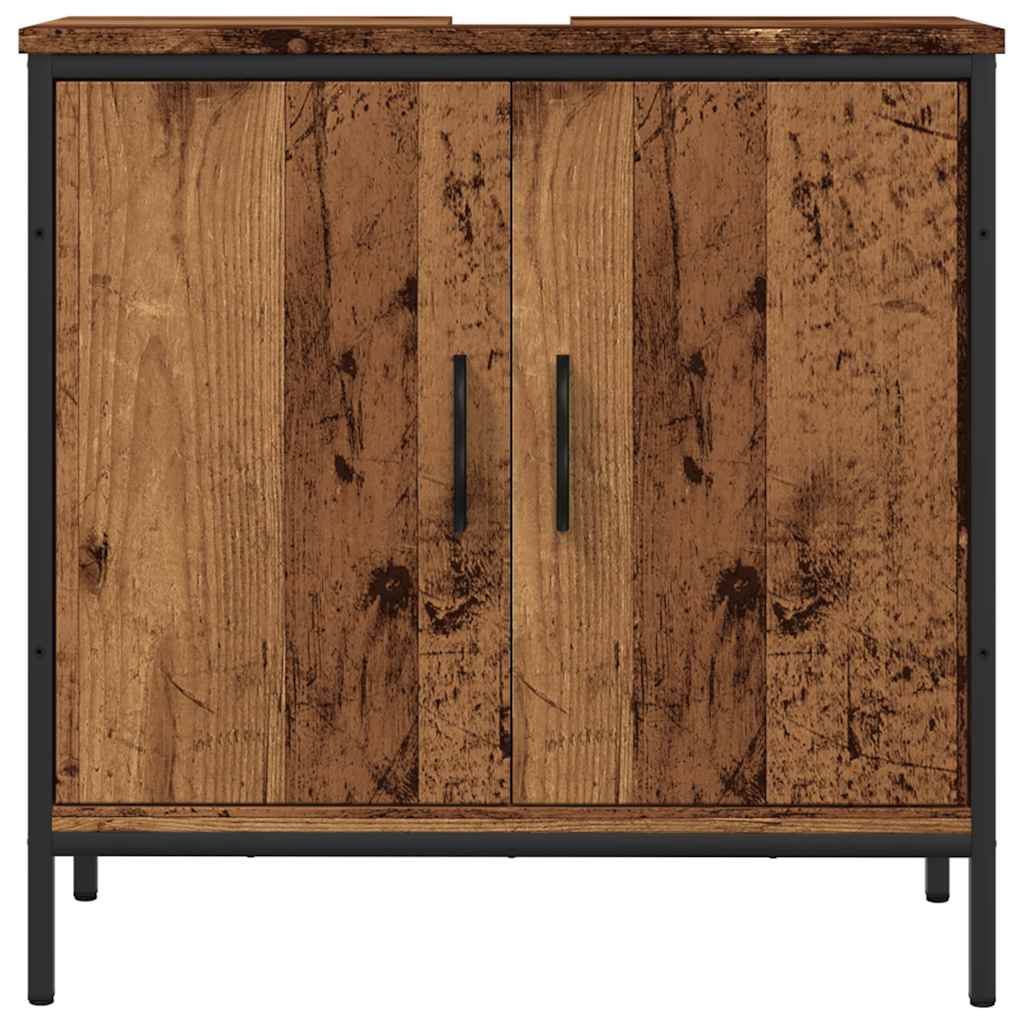 vidaXL Szafka pod umywalkę, stare drewno, 60x30x60 cm