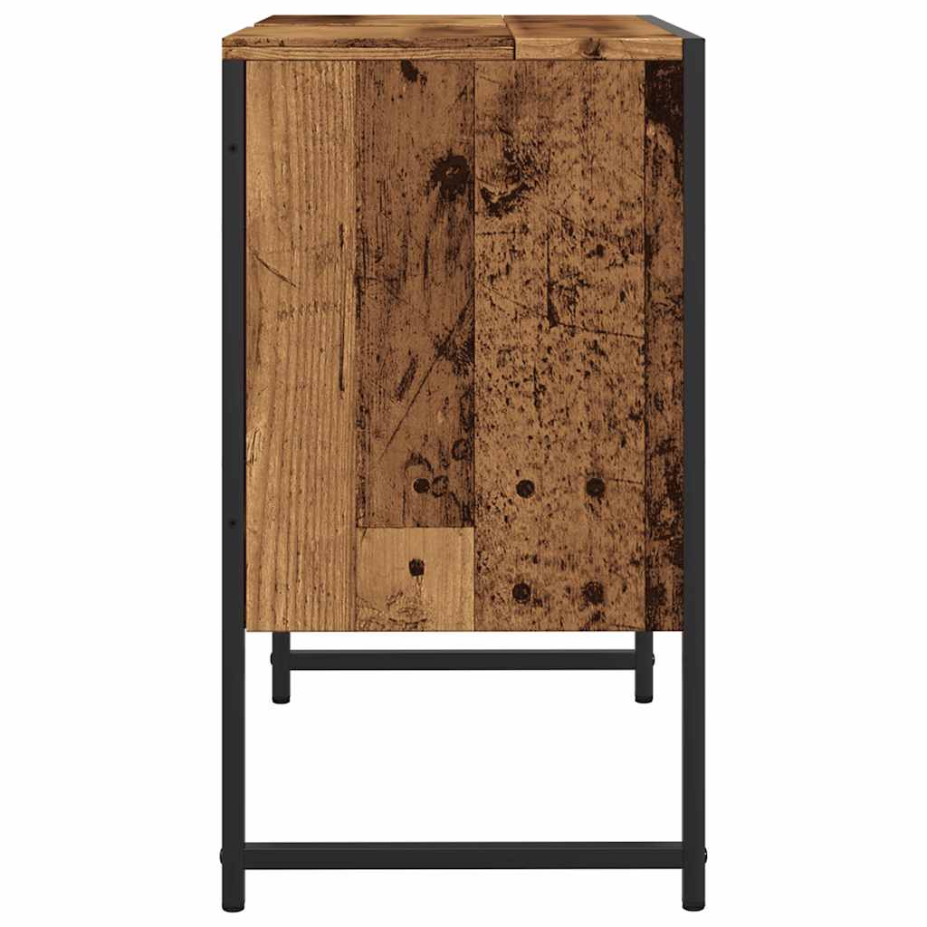 vidaXL Szafka pod umywalkę, stare drewno, 60x33x60 cm