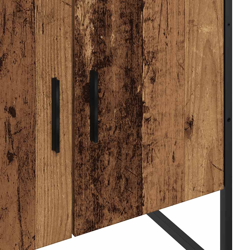 vidaXL Szafka pod umywalkę, stare drewno, 60x33x60 cm