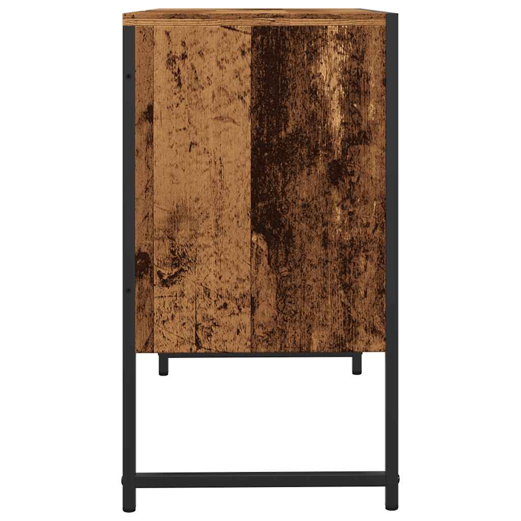 vidaXL Szafka pod umywalkę łazienkową, stare drewno, 80x33x60 cm