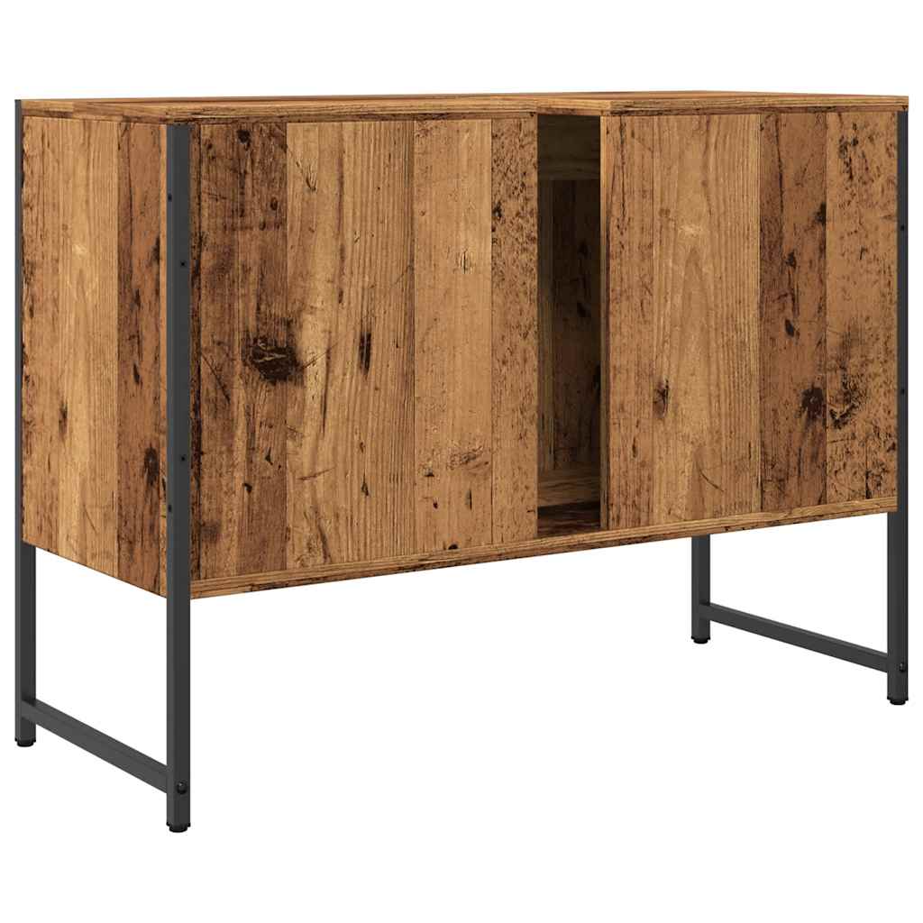 vidaXL Szafka pod umywalkę łazienkową, stare drewno, 80x33x60 cm