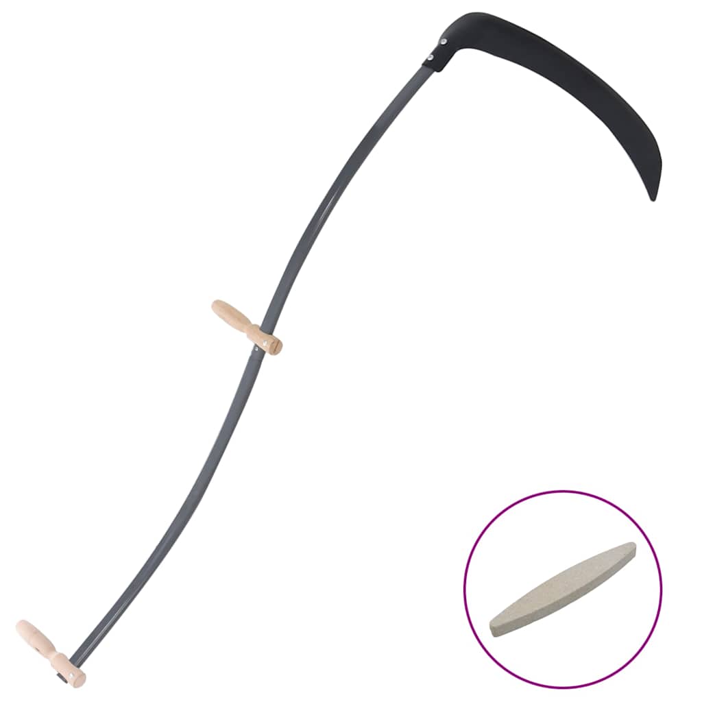 vidaXL Kosa z kamieniem szlifierskim 145 cm