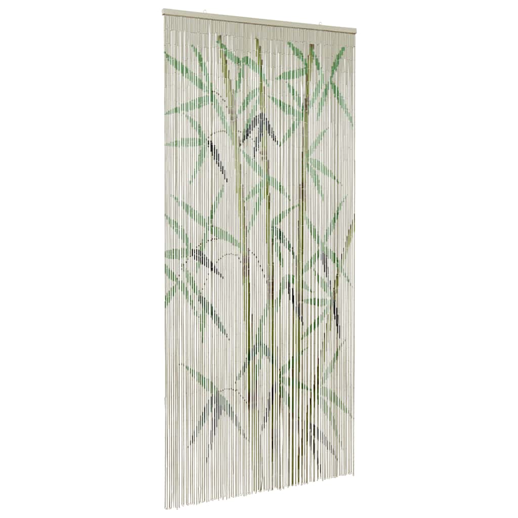 vidaXL Zasłona do drzwi z nadrukiem z bambusa 100x220 cm Bambus