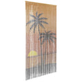 vidaXL Zasłona przeciw owadom Palm Tree Print 100x200 cm Bambus