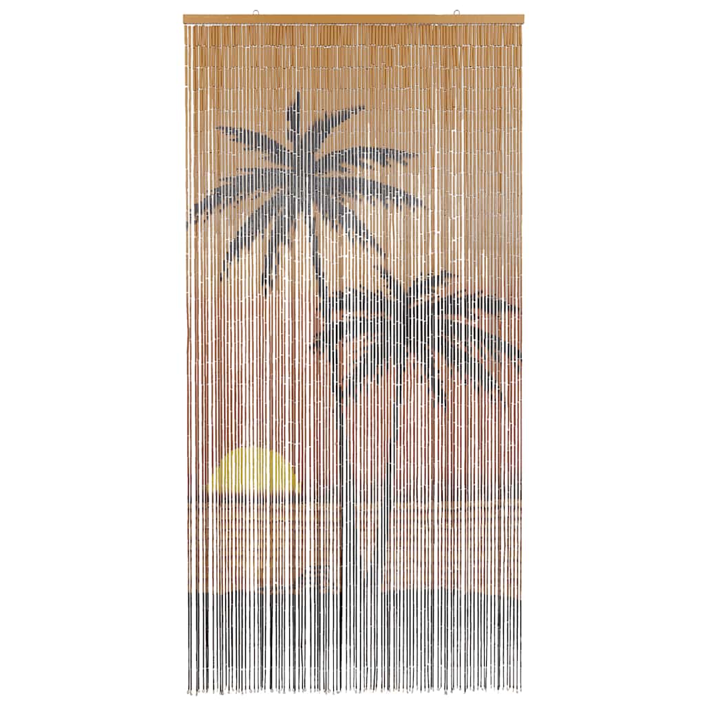 vidaXL Zasłona przeciw owadom Palm Tree Print 100x200 cm Bambus