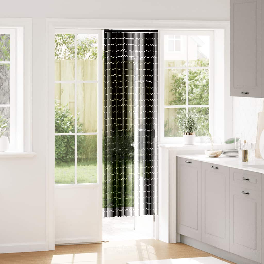 vidaXL Zasłona przeciw owadom Ciemnoszara 56x185 cm Bambus