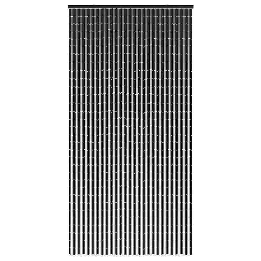 vidaXL Zasłona do drzwi przeciw owadom Ciemnoszara 90x220 cm Bambus