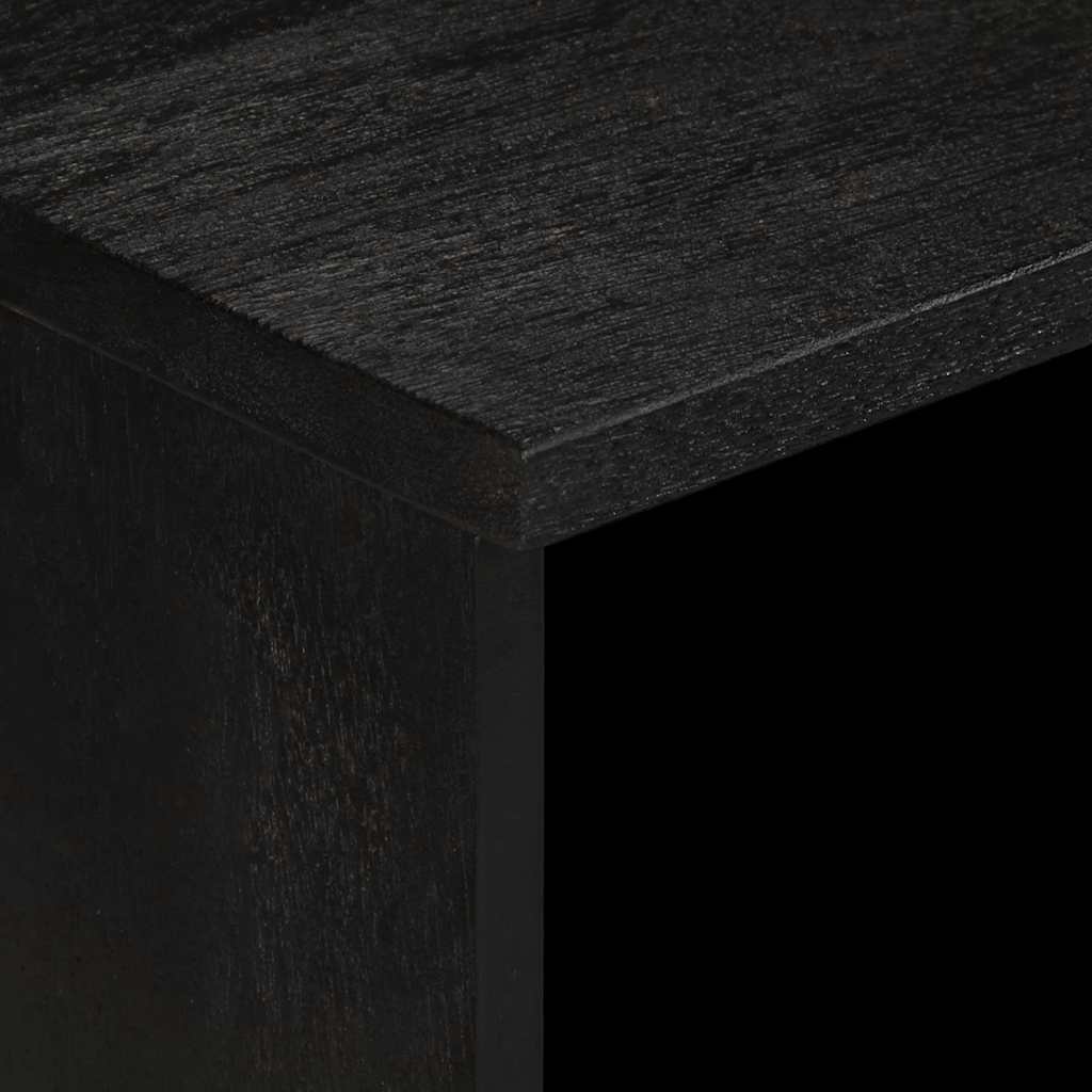 vidaXL Szafka pod TV, czarna, 70x33x46 cm, materiał drewnopochodny