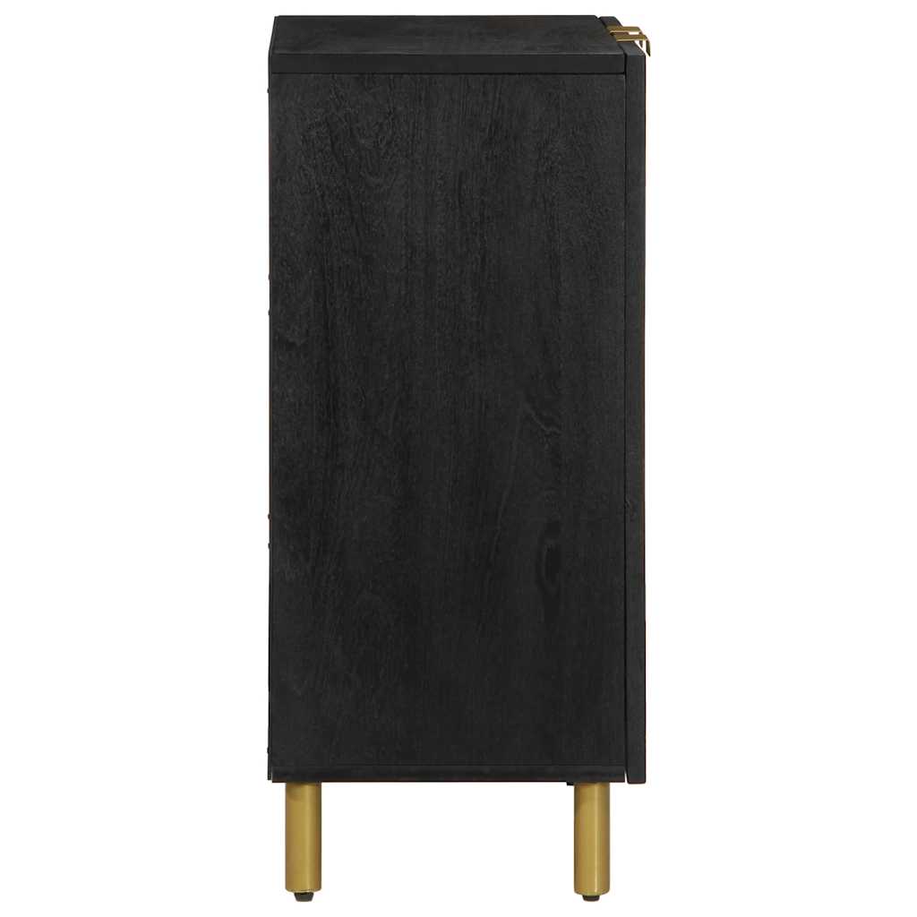 vidaXL Szafka, czarna, 60x33x75 cm, materiał drewnopochodny