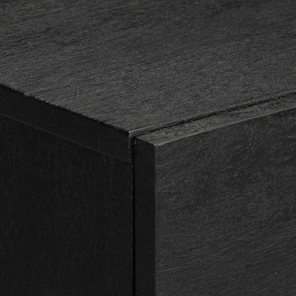 vidaXL Szafka nocna, czarna, 50x33x60 cm, materiał drewnopochodny