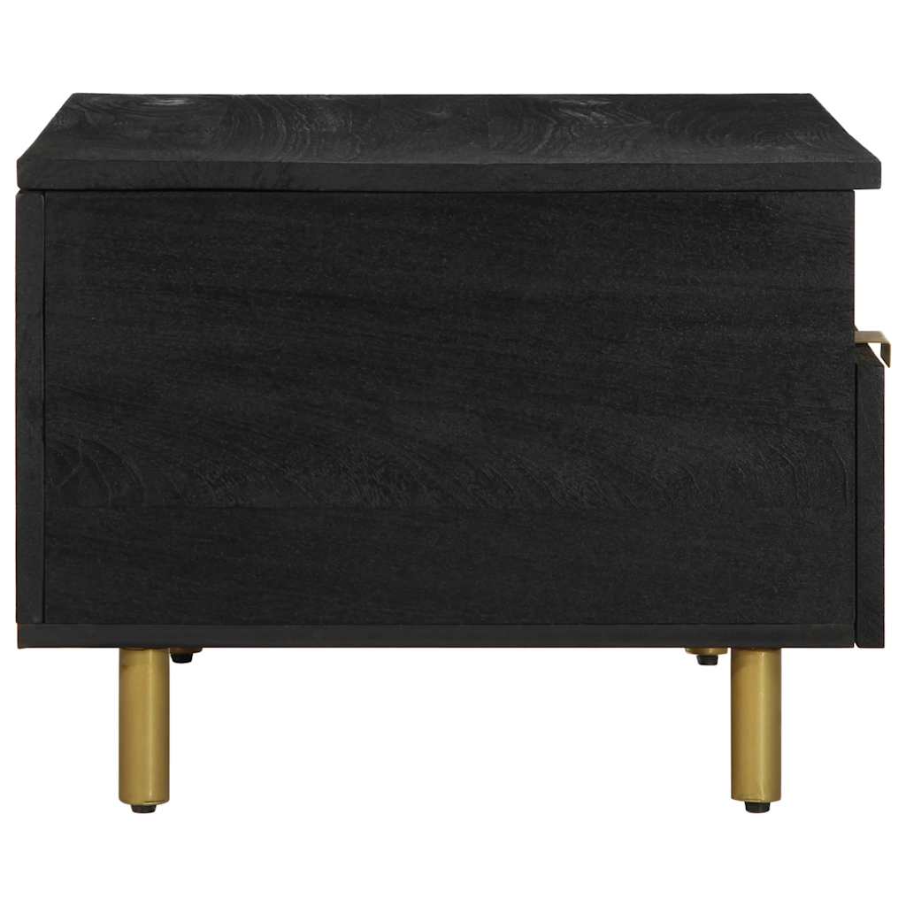 vidaXL Stolik kawowy, czarny, 80x54x40 cm, materiał drewnopochodny