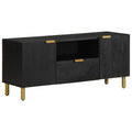 vidaXL Szafka pod telewizor, czarna, 105x33x46 cm