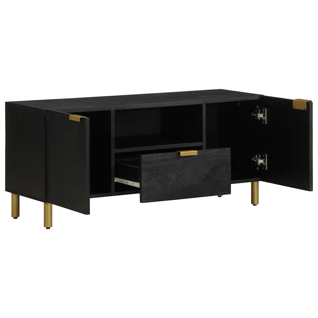 vidaXL Szafka pod telewizor, czarna, 105x33x46 cm