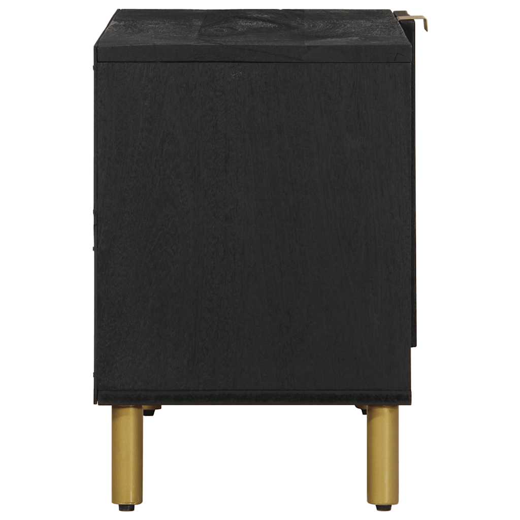 vidaXL Szafka pod telewizor, czarna, 80x33x46 cm