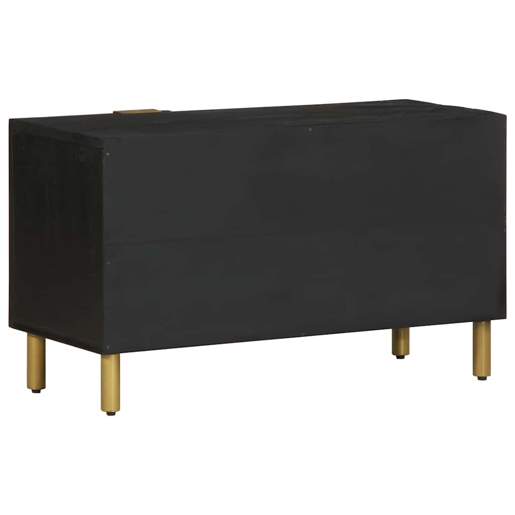 vidaXL Szafka pod telewizor, czarna, 80x33x46 cm