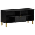 vidaXL Szafka pod telewizor, czarna, 100x33x46 cm