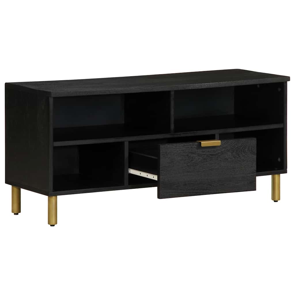 vidaXL Szafka pod telewizor, czarna, 100x33x46 cm