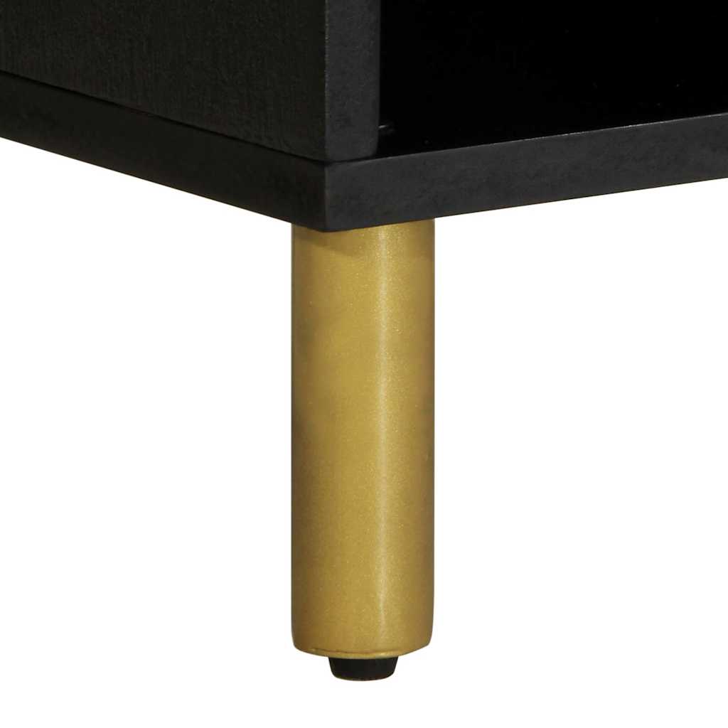 vidaXL Szafka pod telewizor, czarna, 100x33x46 cm
