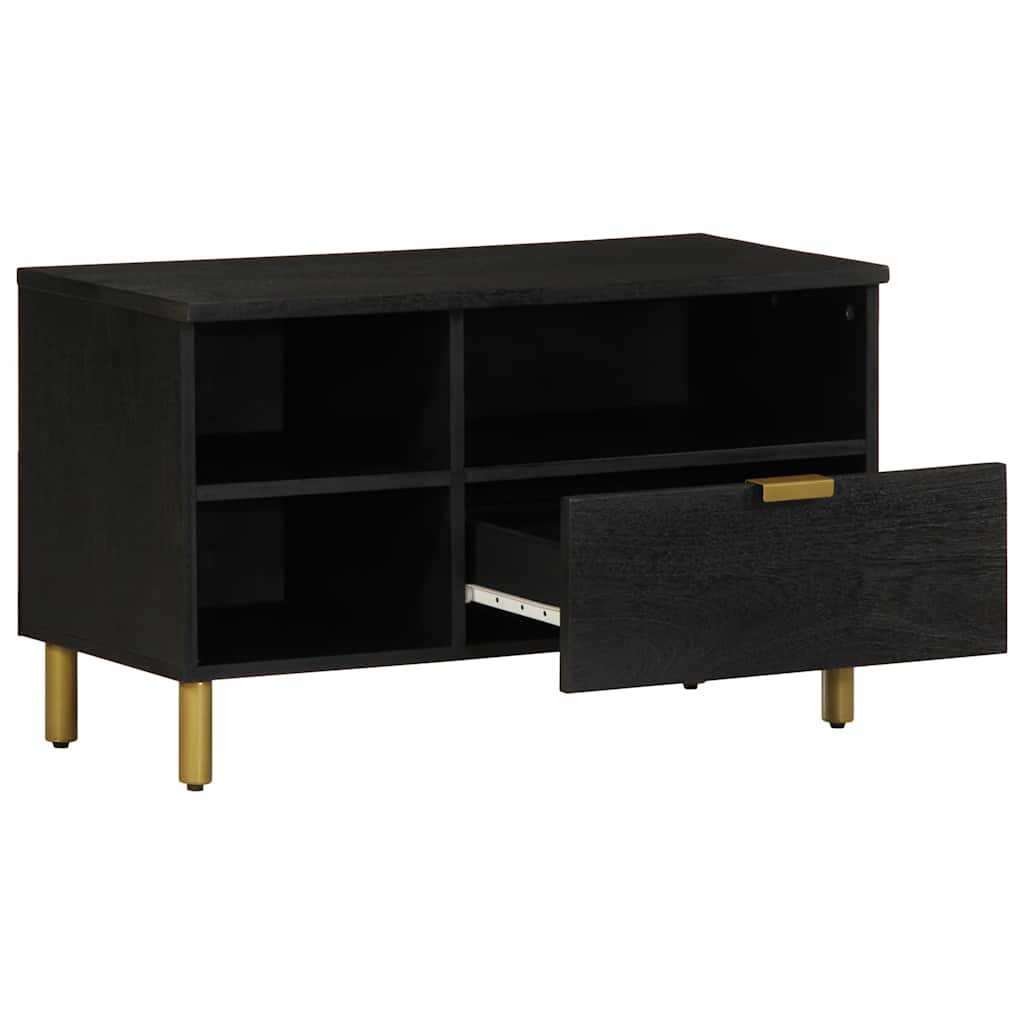 vidaXL Szafka pod telewizor, czarna, 80x33x46 cm