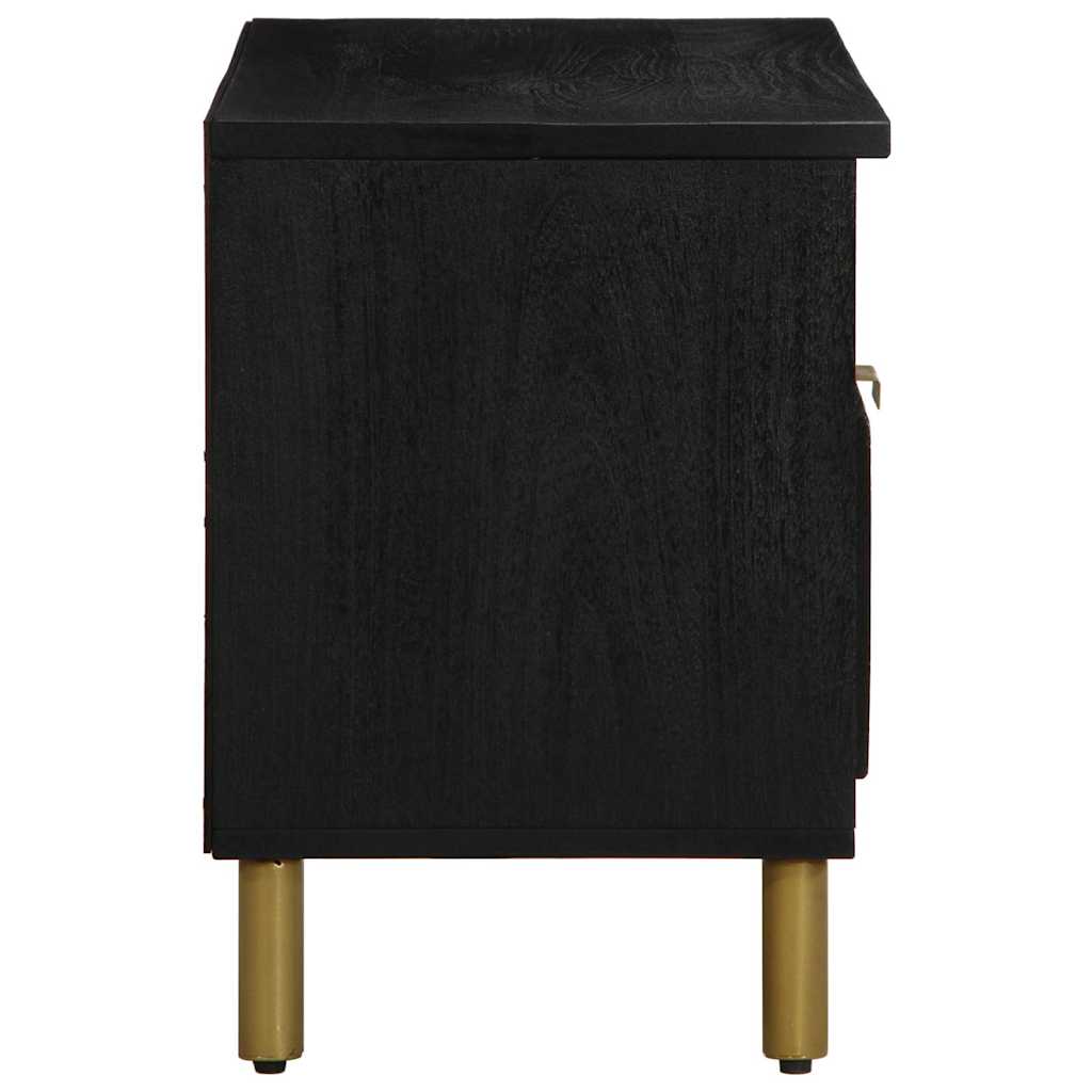 vidaXL Szafka pod telewizor, czarna, 80x33x46 cm
