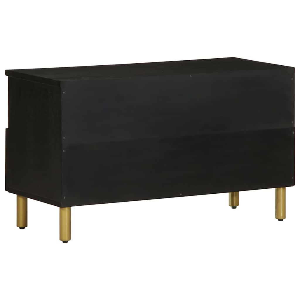 vidaXL Szafka pod telewizor, czarna, 80x33x46 cm
