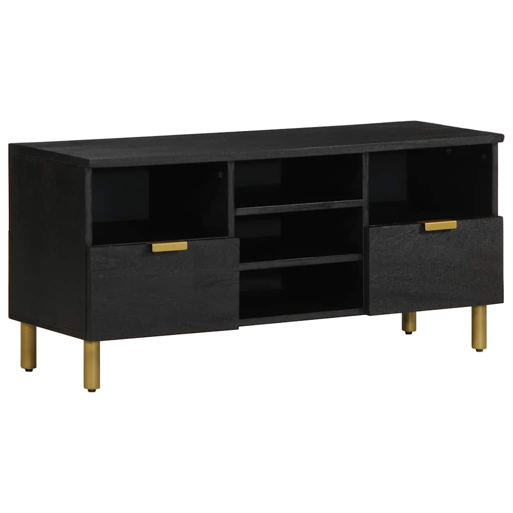vidaXL Szafka pod telewizor, czarna, 100x33x46 cm