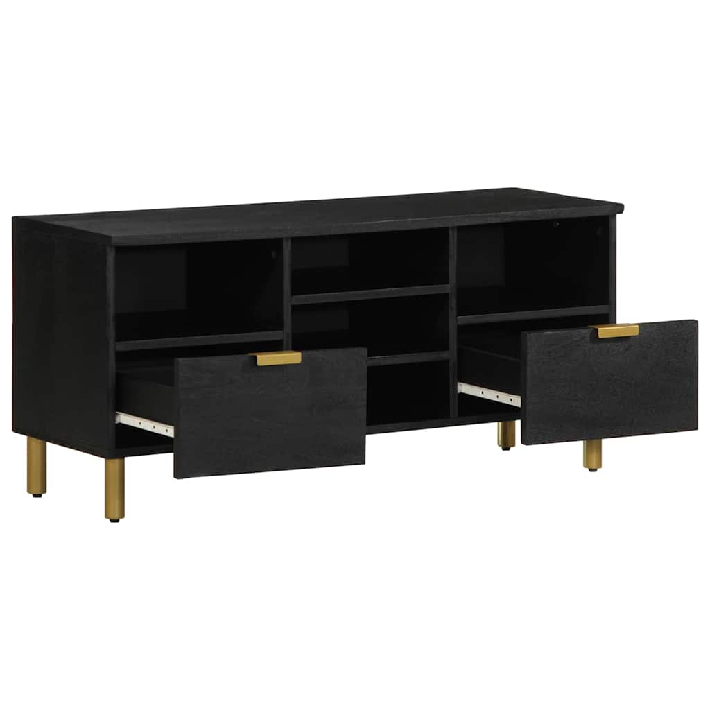 vidaXL Szafka pod telewizor, czarna, 100x33x46 cm