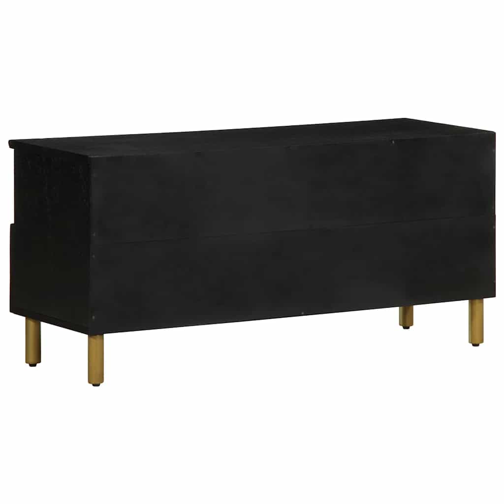 vidaXL Szafka pod telewizor, czarna, 100x33x46 cm