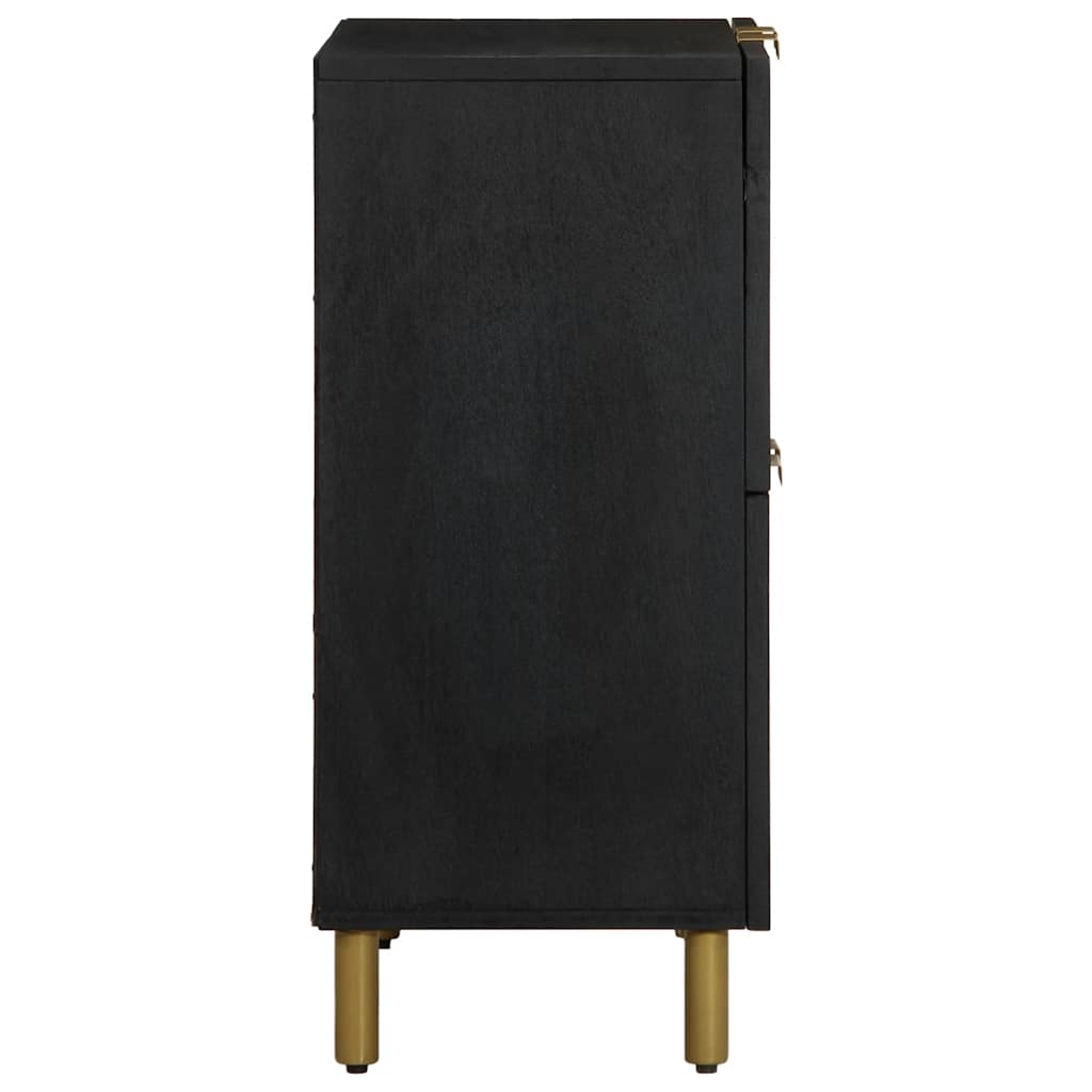 vidaXL Szafka, czarna, 60x33x75 cm, materiał drewnopochodny