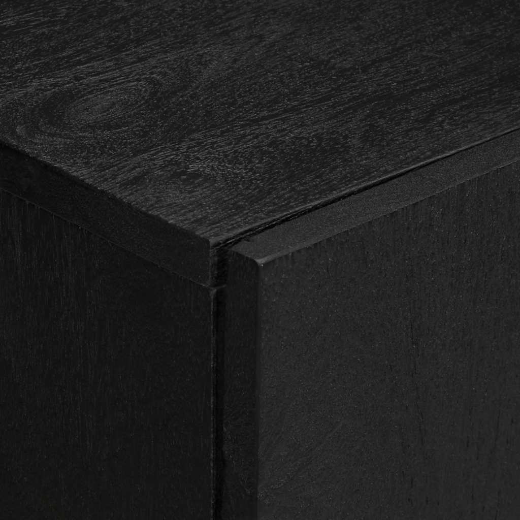vidaXL Szafka, czarna, 60x33x75 cm, materiał drewnopochodny