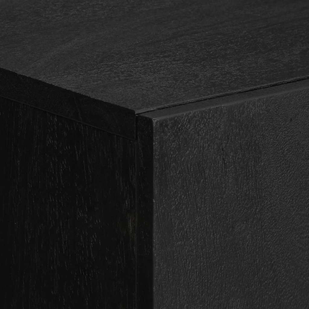 vidaXL Szafka, czarna, 60x33x100 cm, materiał drewnopochodny