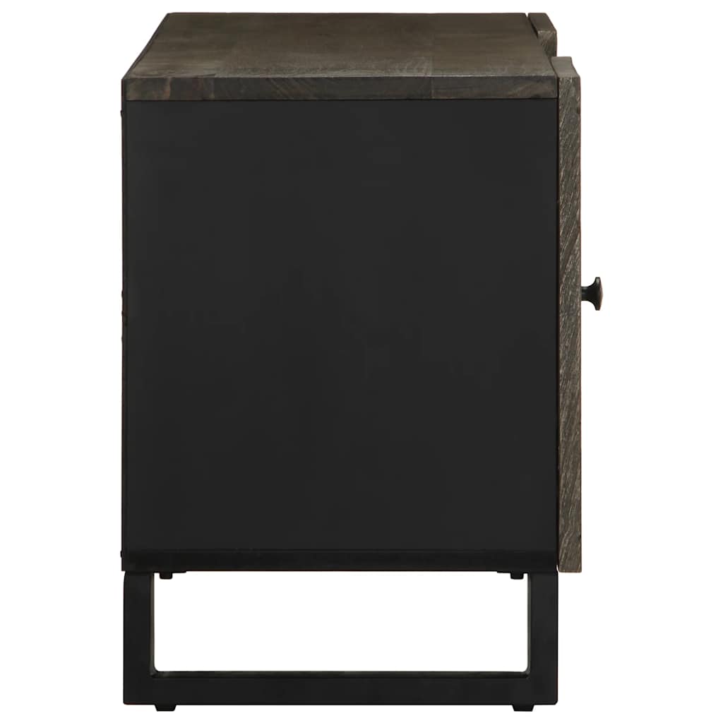 vidaXL Szafka pod telewizor, czarna, 105x33x46 cm, lite drewno mango