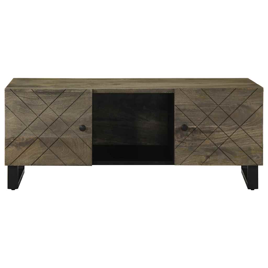 vidaXL Stolik kawowy, czarny, 100x54x40 cm, lite drewno mango
