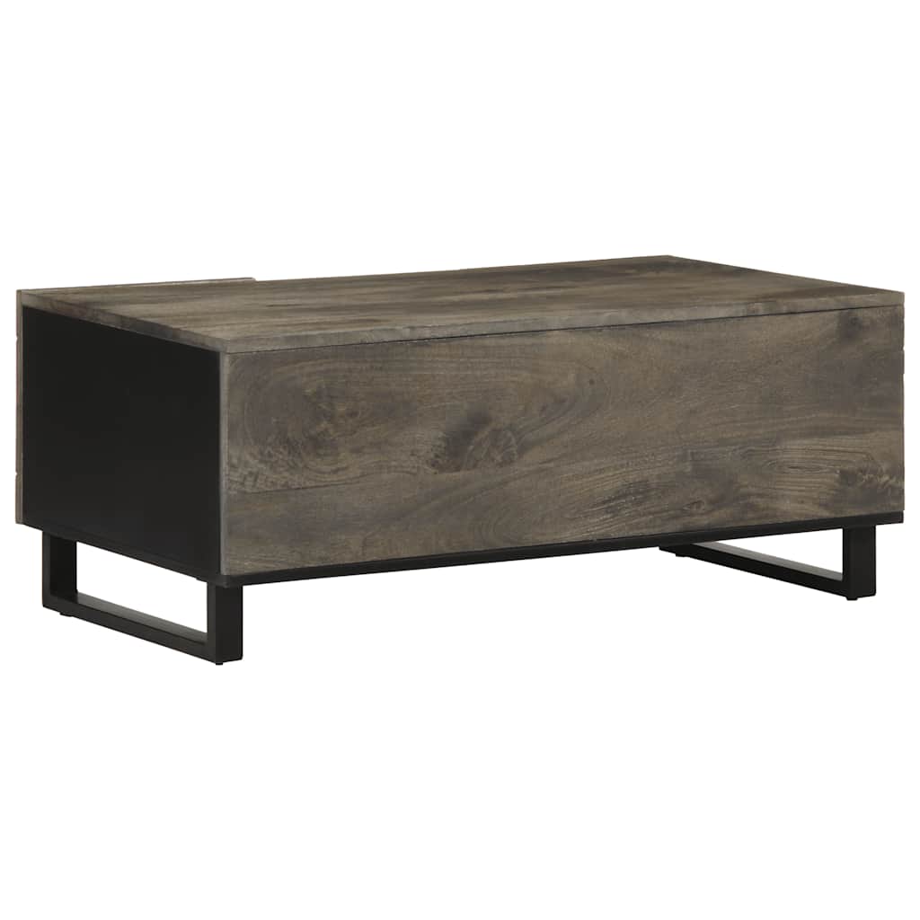 vidaXL Stolik kawowy, czarny, 100x54x40 cm, lite drewno mango