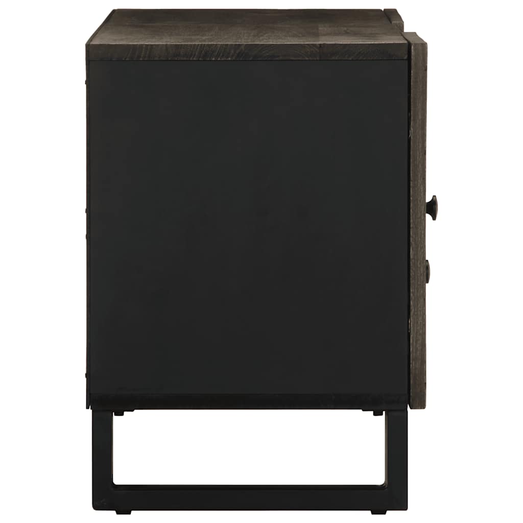 vidaXL Szafka pod telewizor, czarna, 105x33x46 cm, lite drewno mango