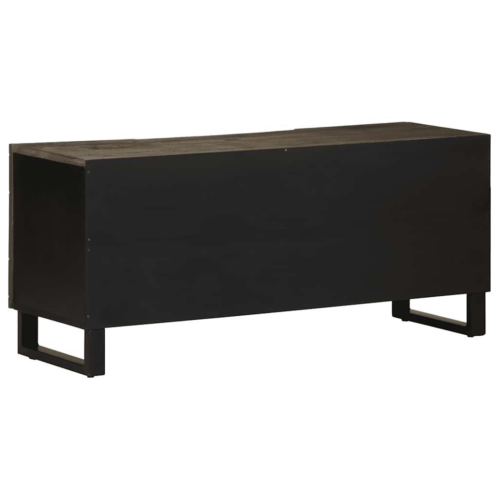 vidaXL Szafka pod telewizor, czarna, 105x33x46 cm, lite drewno mango