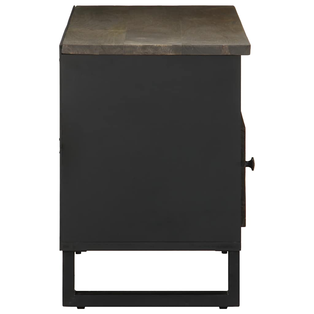 vidaXL Szafka pod telewizor, czarna, 100x33x46 cm, lite drewno mango
