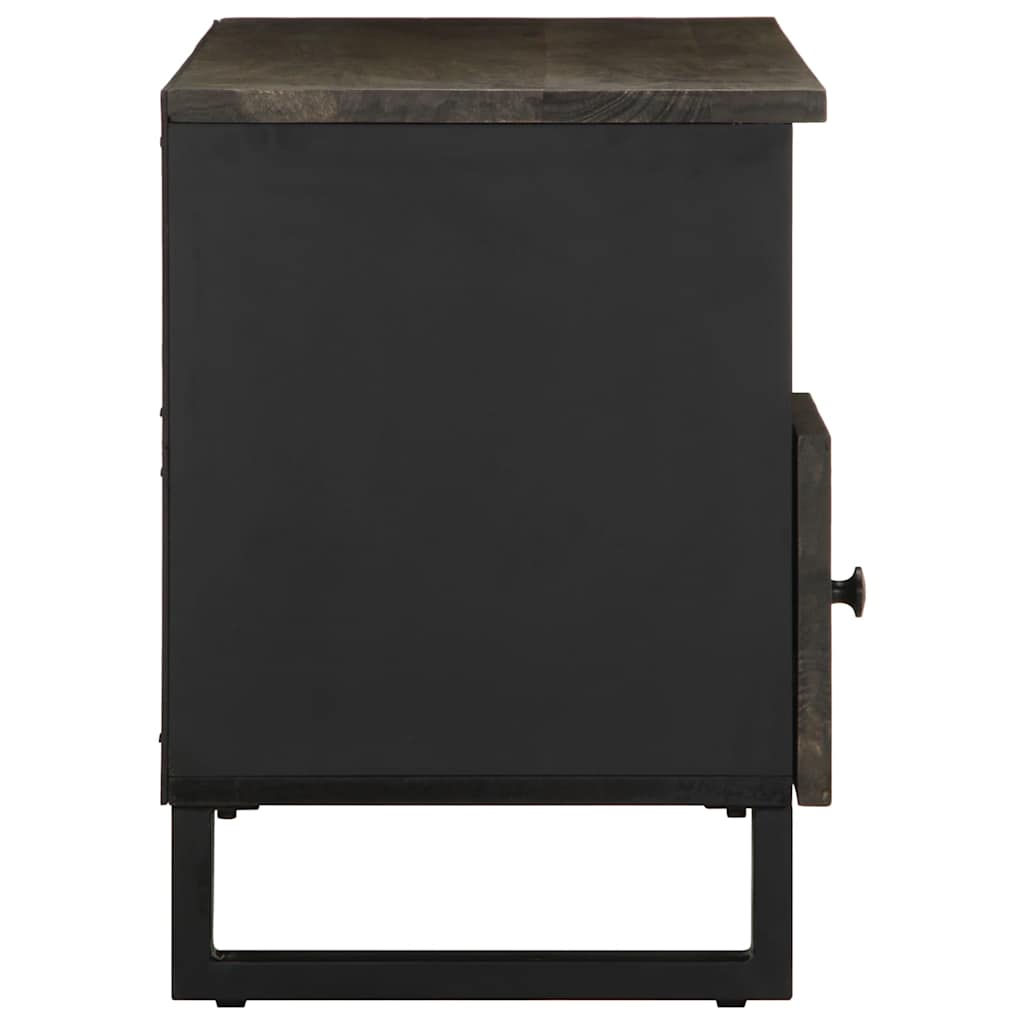 vidaXL Szafka pod telewizor, czarna, 100x33x46 cm, lite drewno mango