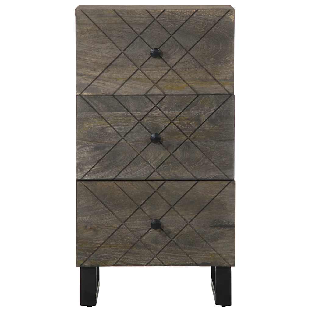 vidaXL Szafka, czarna, 40x33x75 cm, lite drewno mango