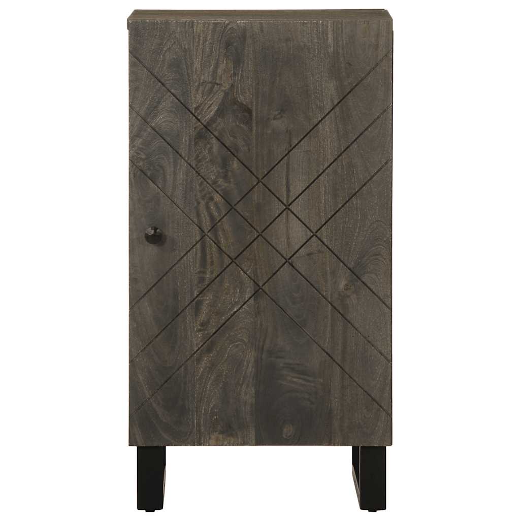 vidaXL Szafka, czarna, 40x33x75 cm, lite drewno mango