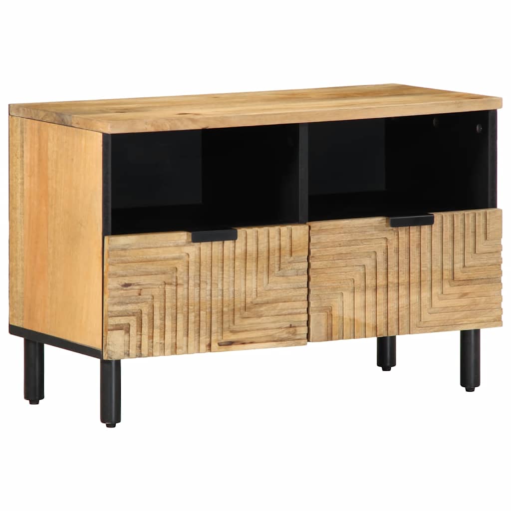 vidaXL Szafka RTV Brązowa 70x33x46 cm Drewno lite Mango