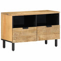 vidaXL Szafka RTV Brązowa 70x33x46 cm Drewno lite Mango