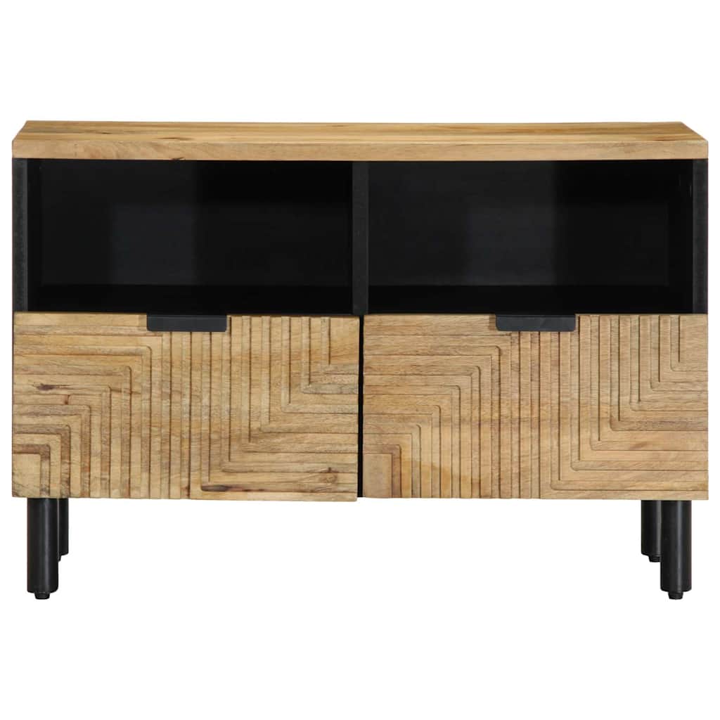 vidaXL Szafka RTV Brązowa 70x33x46 cm Drewno lite Mango