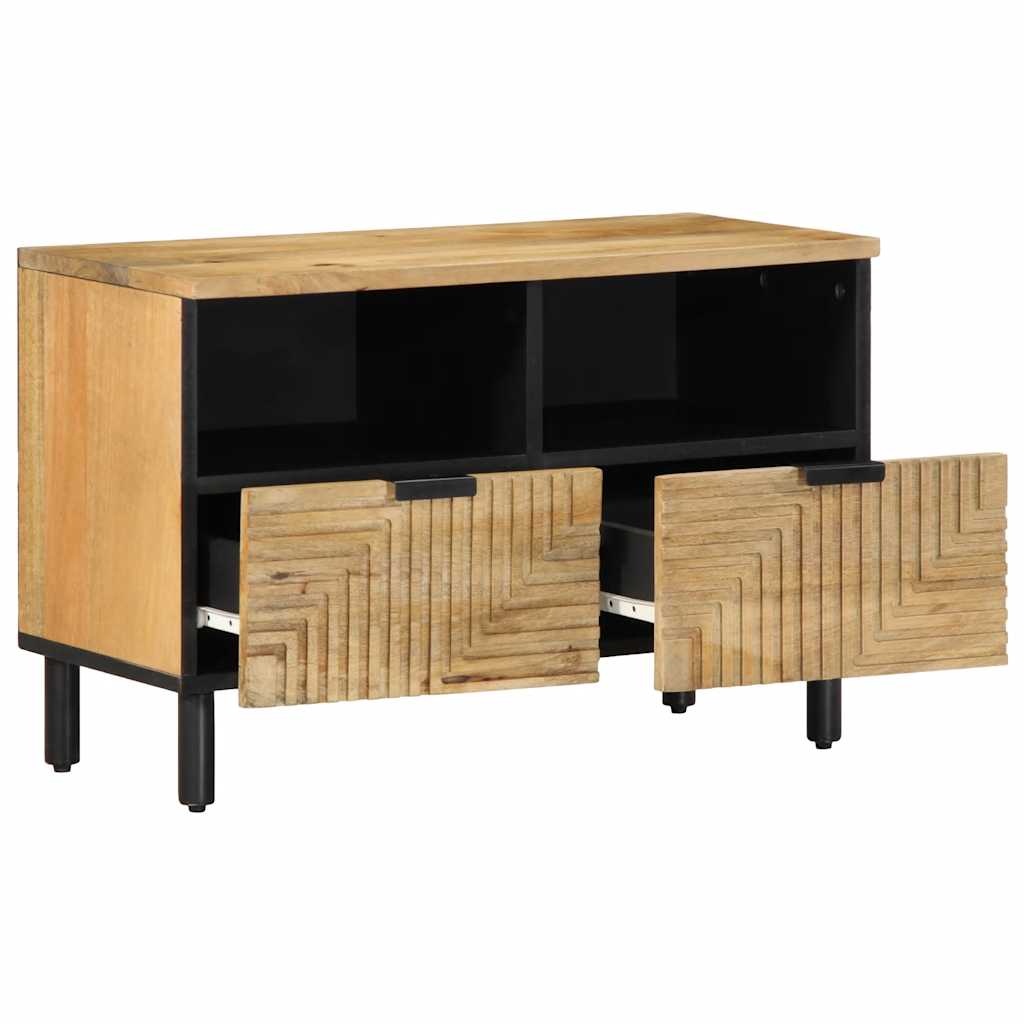 vidaXL Szafka RTV Brązowa 70x33x46 cm Drewno lite Mango
