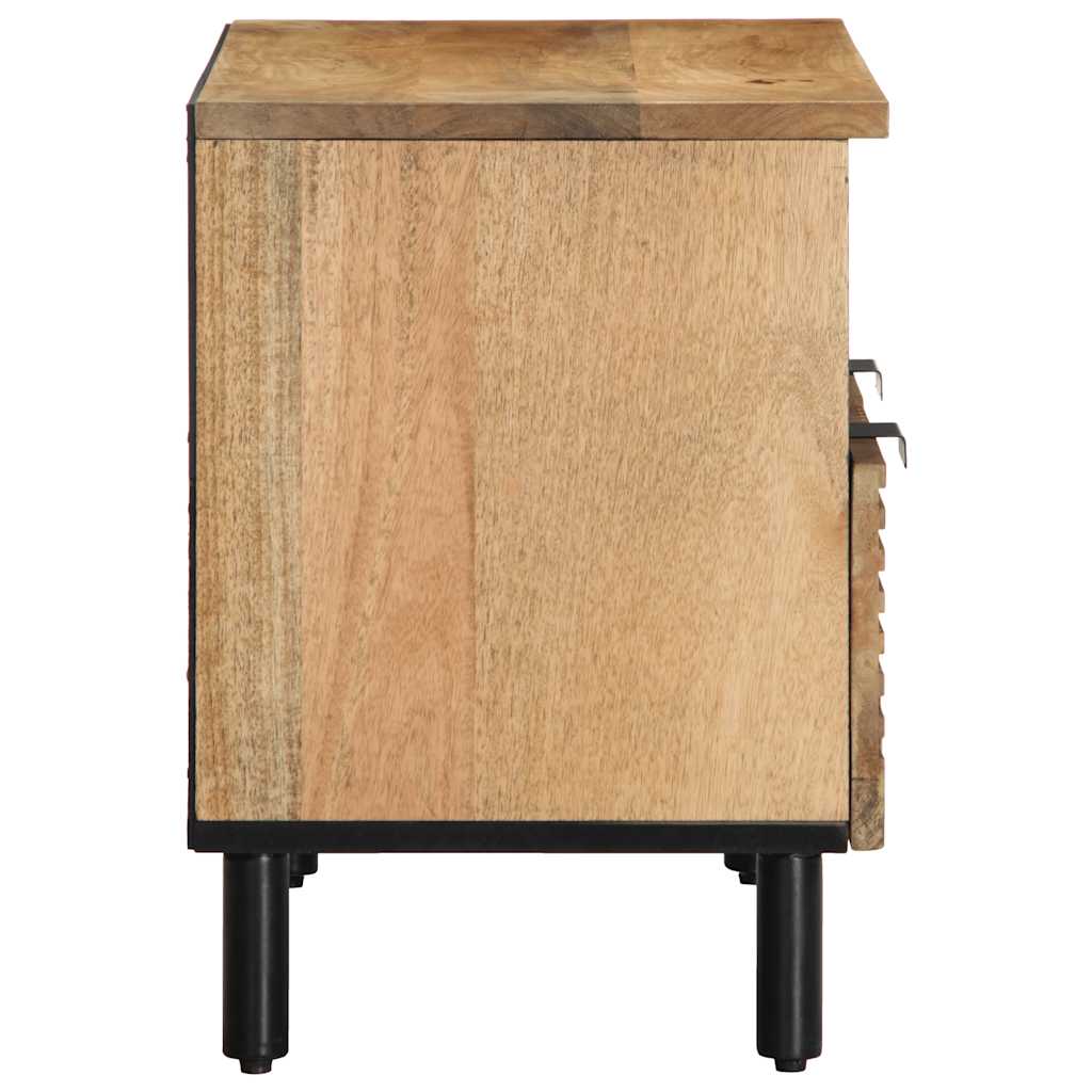 vidaXL Szafka RTV Brązowa 70x33x46 cm Drewno lite Mango