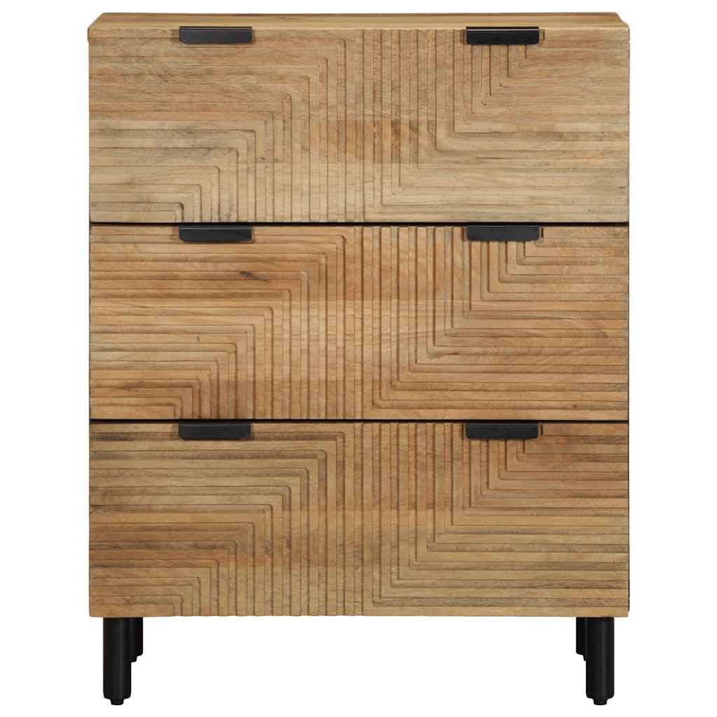 vidaXL Komoda Brązowa 60x33x75 cm Drewno lite Mango