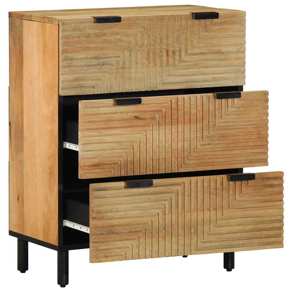 vidaXL Komoda Brązowa 60x33x75 cm Drewno lite Mango