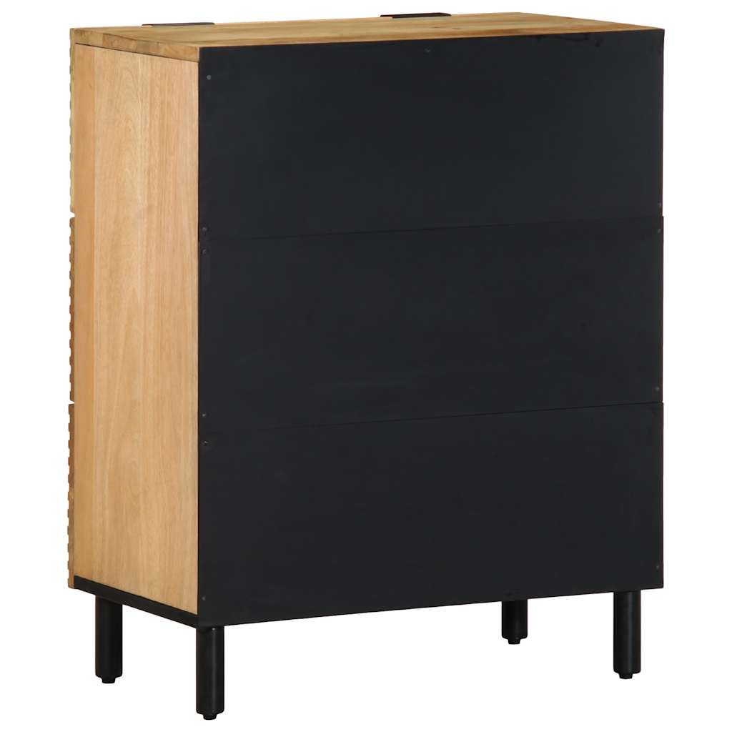 vidaXL Komoda Brązowa 60x33x75 cm Drewno lite Mango