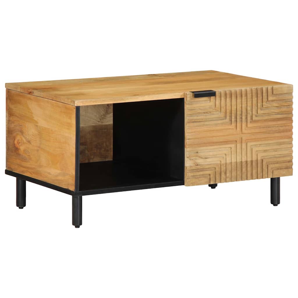 vidaXL Stolik kawowy Brązowy 80x50x40 cm Drewno lite Mango